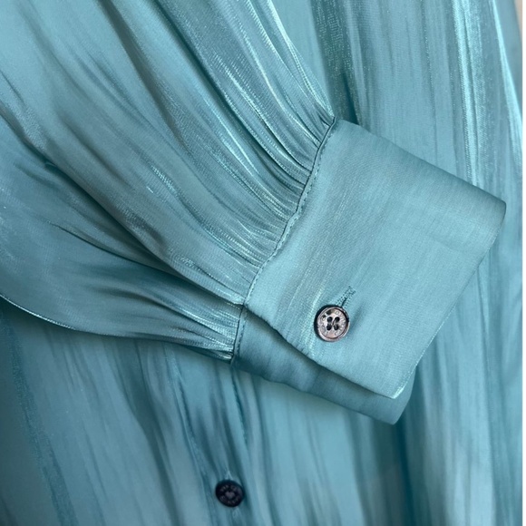 Vince Camuto Womens Iridescent Button Up Shirt Size Small - Picture 9 of 9